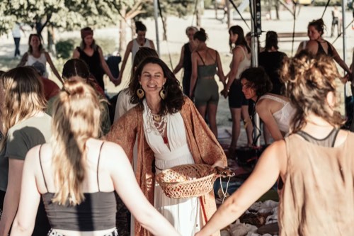 Inside a Sacred Woman's Arts circle